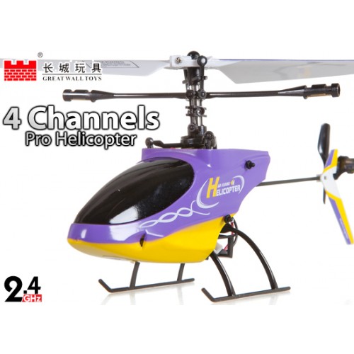 GWT-9958v Great Wall Toys Xieda 9958 (фиолетовый) Вертолёт 4-к микро р/у 2.4GHz